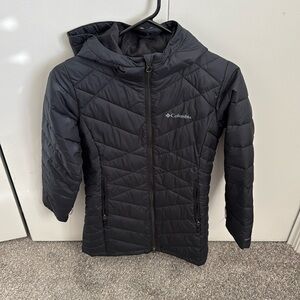 Girls Columbia heavenly hooded, long jacket